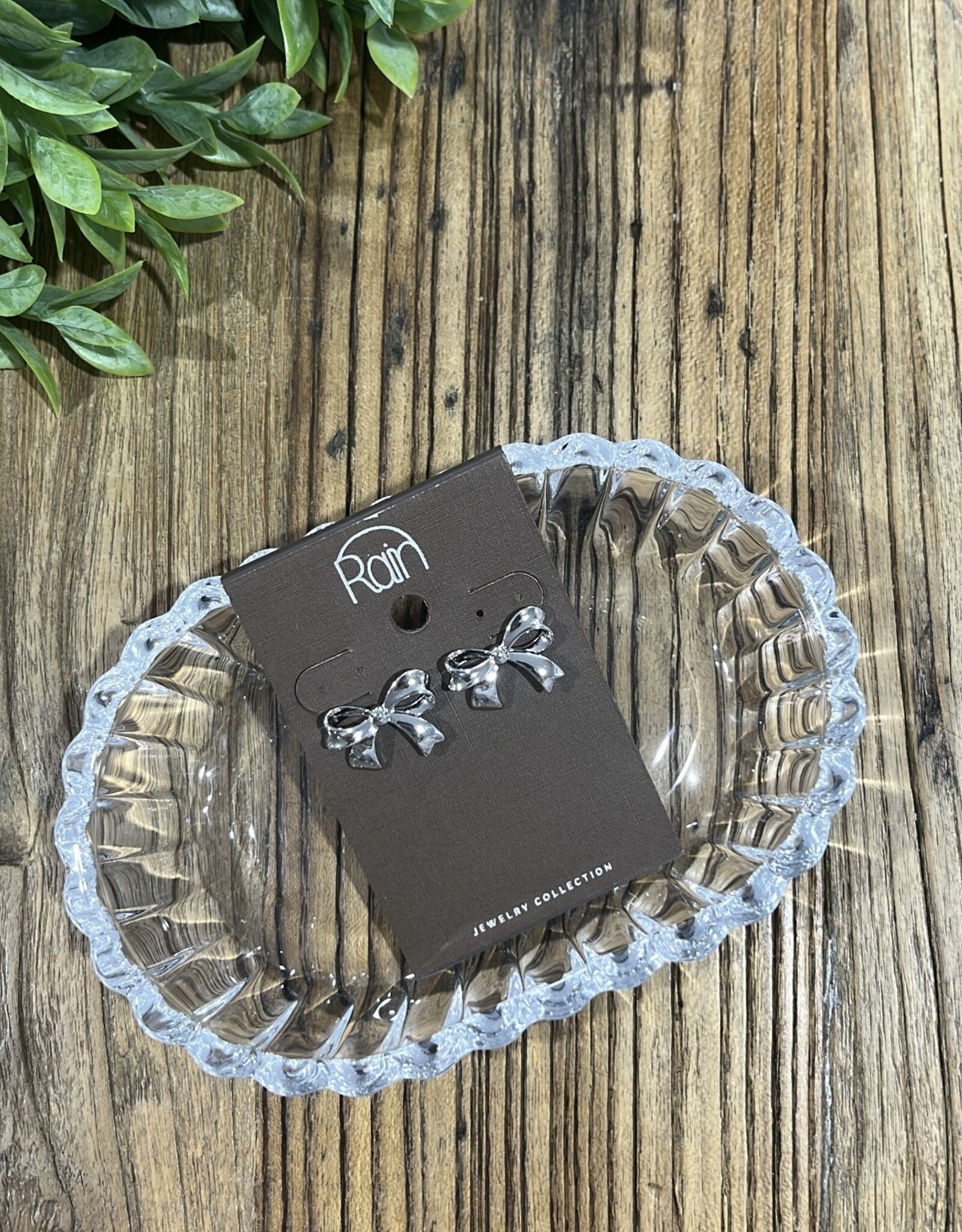Rain Jewlery Silver Bow Earrings