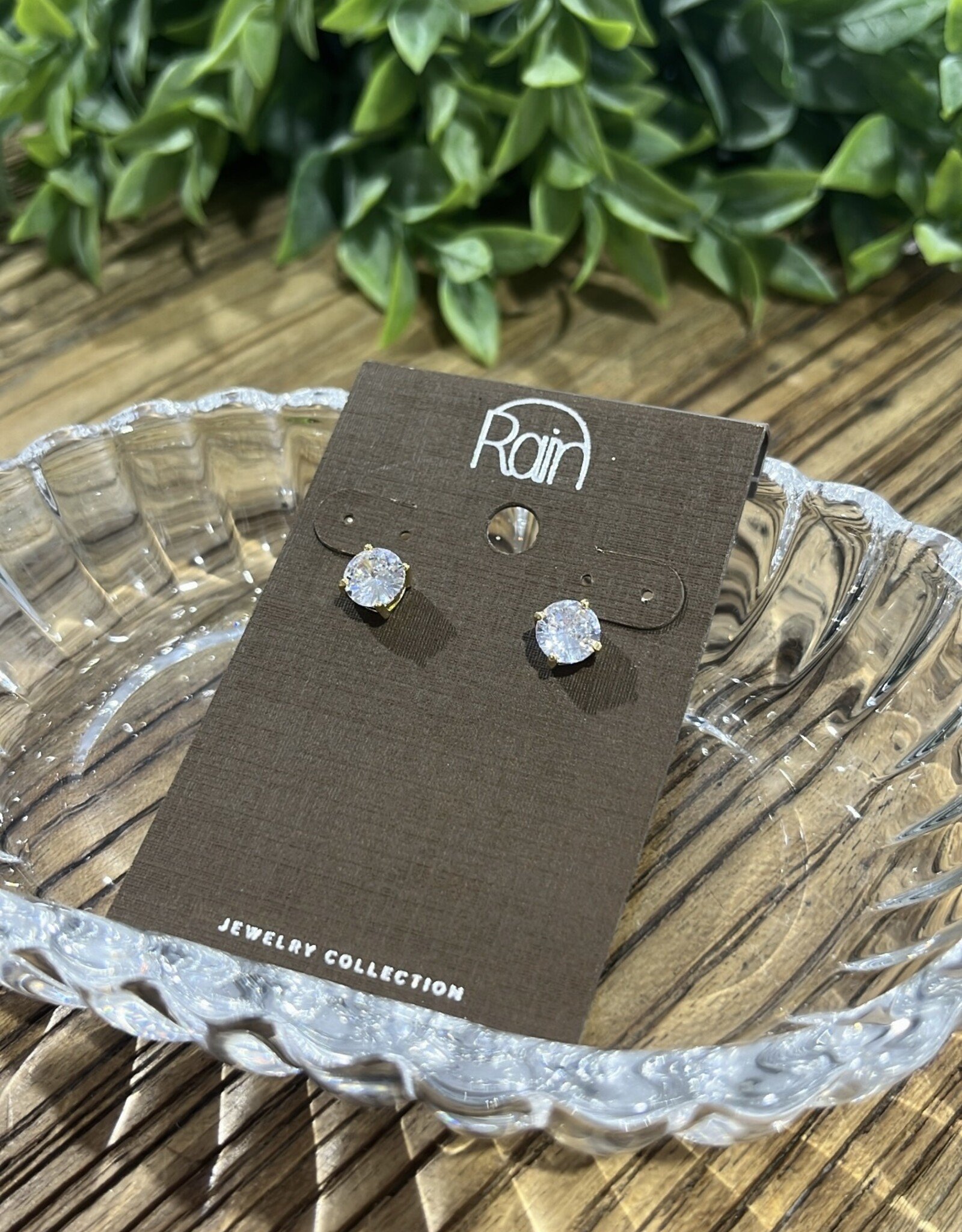 Rain Jewlery Gold Cubic Zirconia Earrings