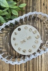 Rain Jewlery Heart Bow Earrings Set of 7