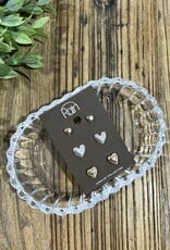 Rain Jewlery Abundant Hearts Earring Set