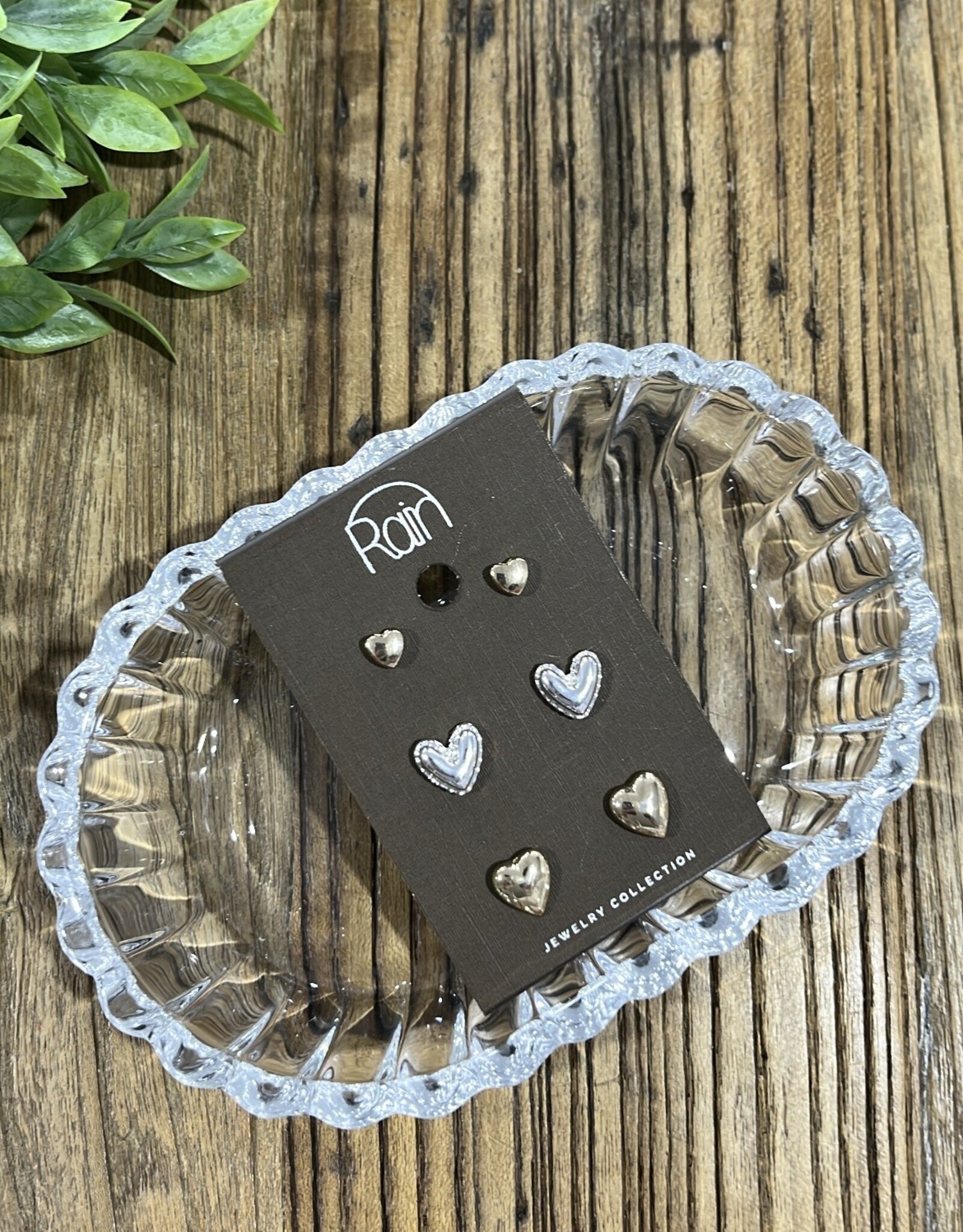 Rain Jewlery Abundant Hearts Earring Set