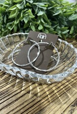 Rain Jewlery Silver Wire Hoop Earrings