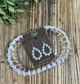 Rain Jewlery Silver Blossom Turquoise Earrings