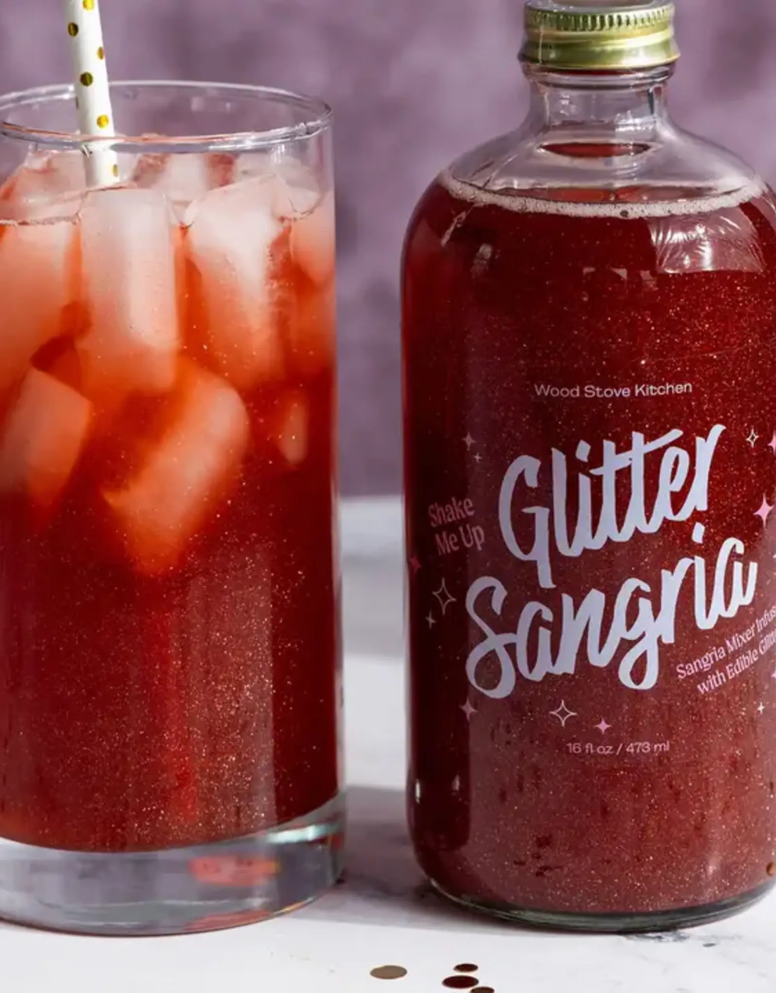 Wood Stove Kitchen Cocktail Mixer, Glitter Sangria