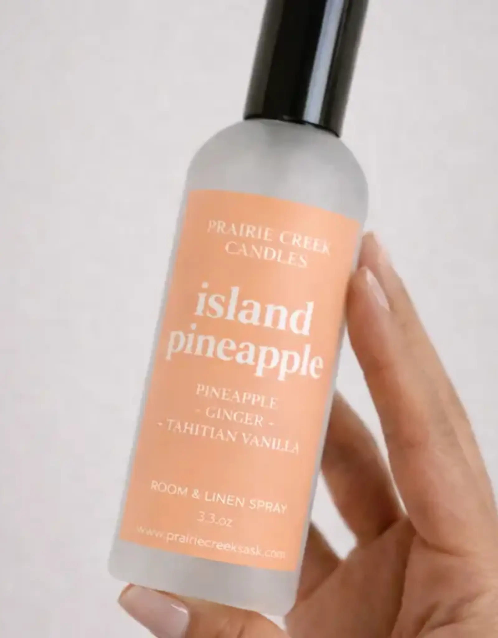 Prairie Creek Candles Linen Spray, Island Pineapple