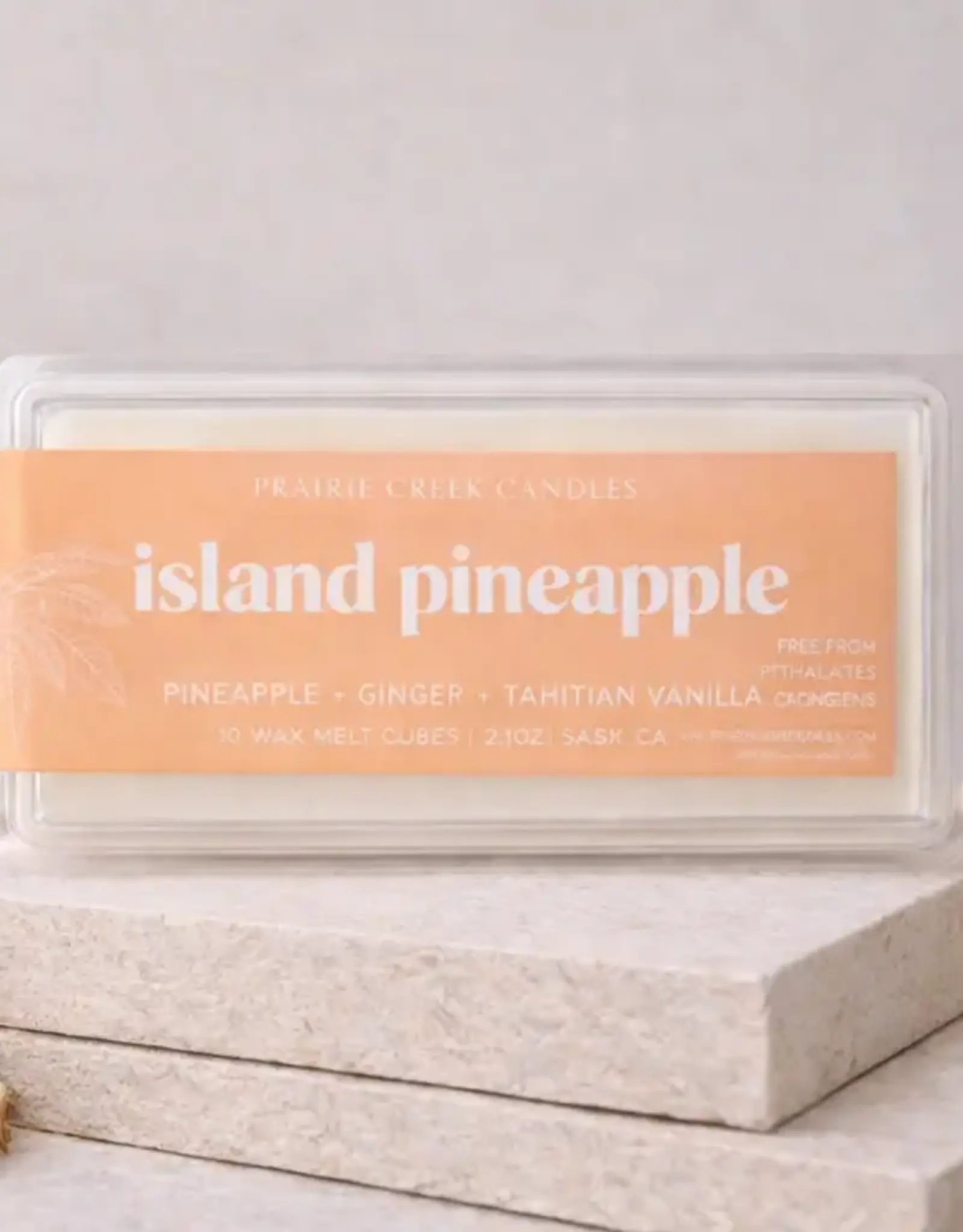 Prairie Creek Candles Wax Melts, Island Pineapple