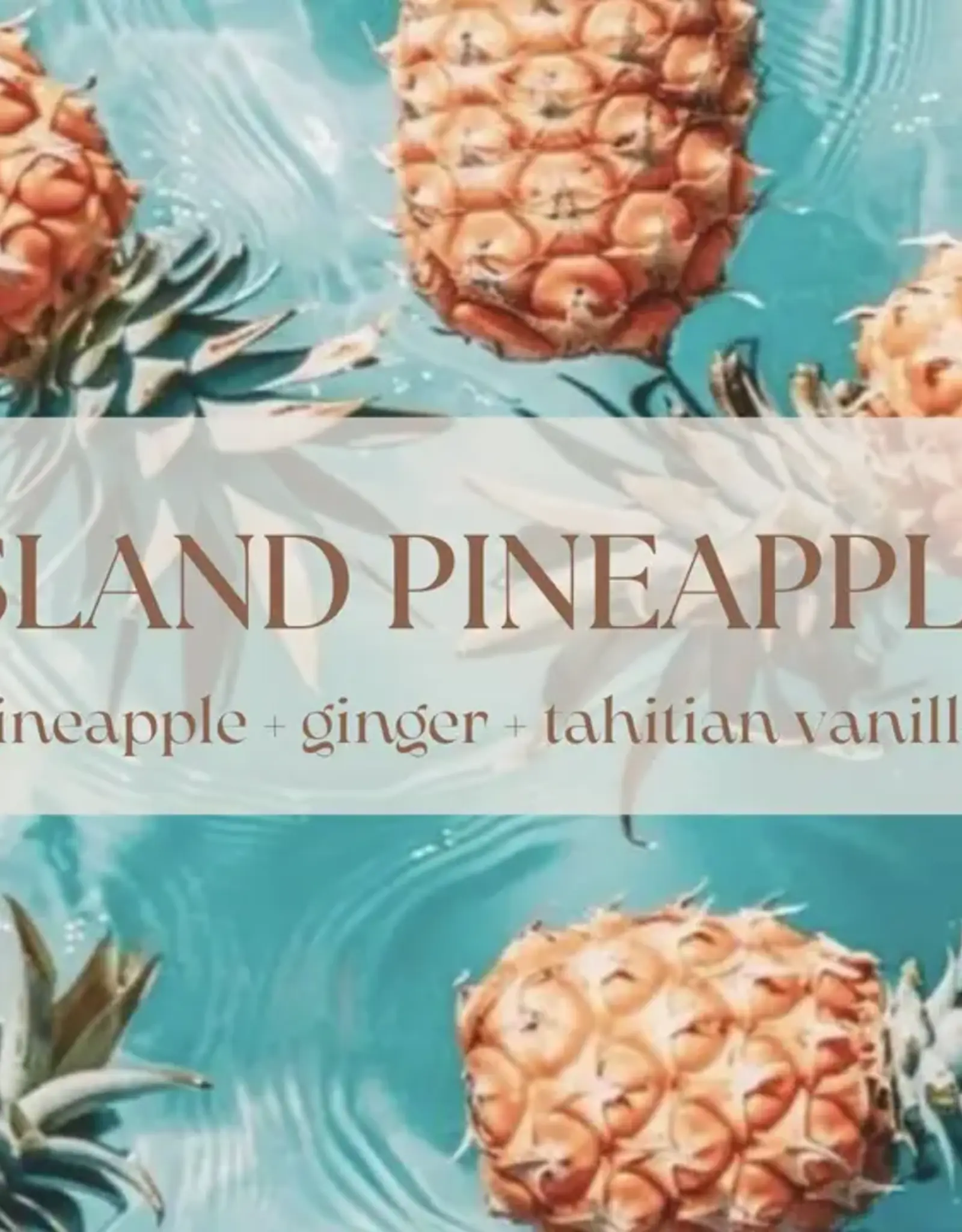 Prairie Creek Candles Wood Wick Candle, Island Pineapple 8oz