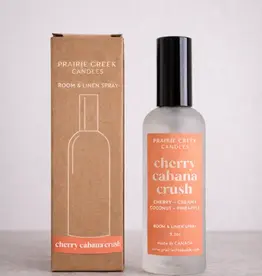Prairie Creek Candles Linen Spray, Cherry Cabana Crush