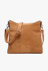 Jen & Co. Emma 3 Compartment Crossbody-Caramel