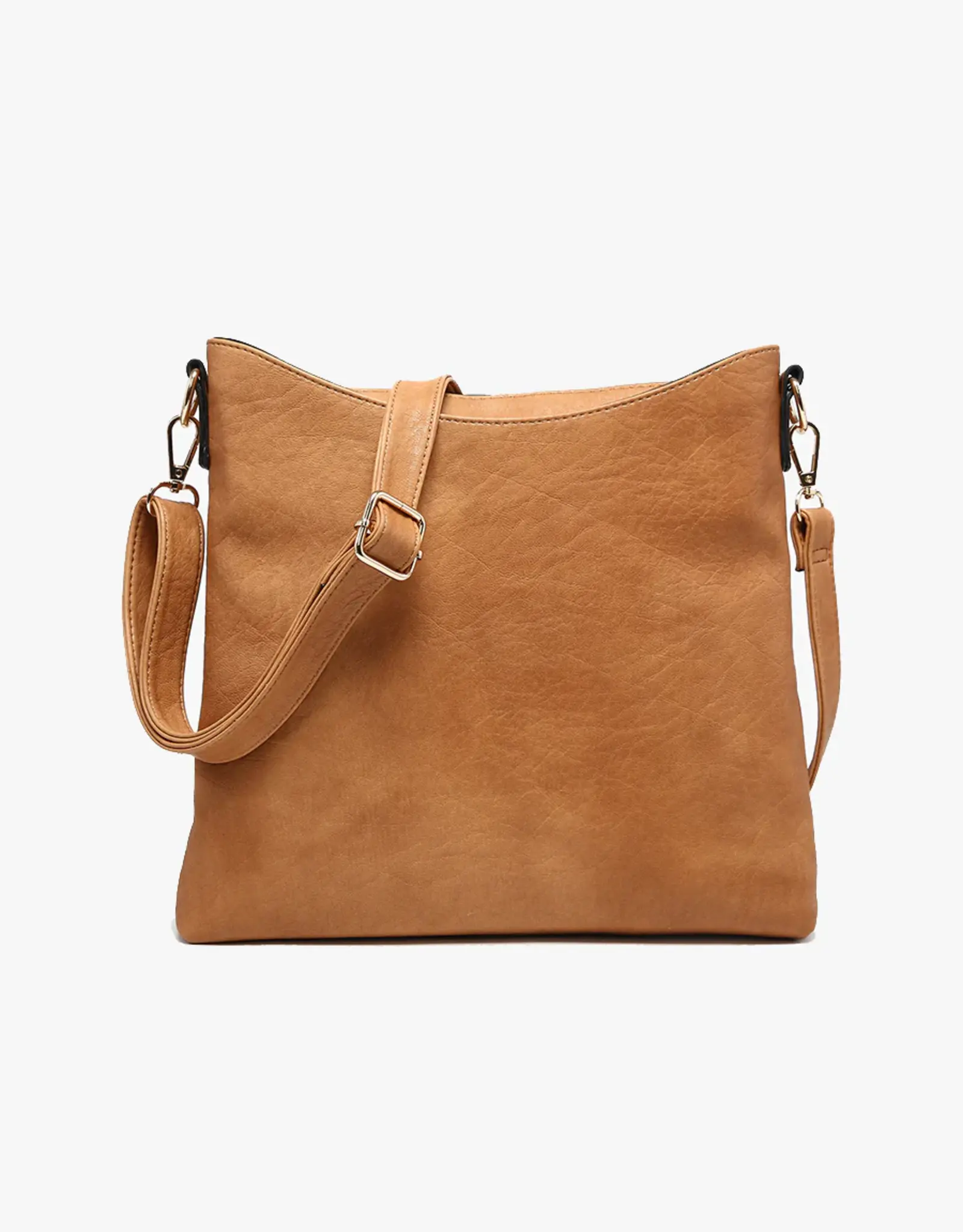 Jen & Co. Emma 3 Compartment Crossbody-Caramel