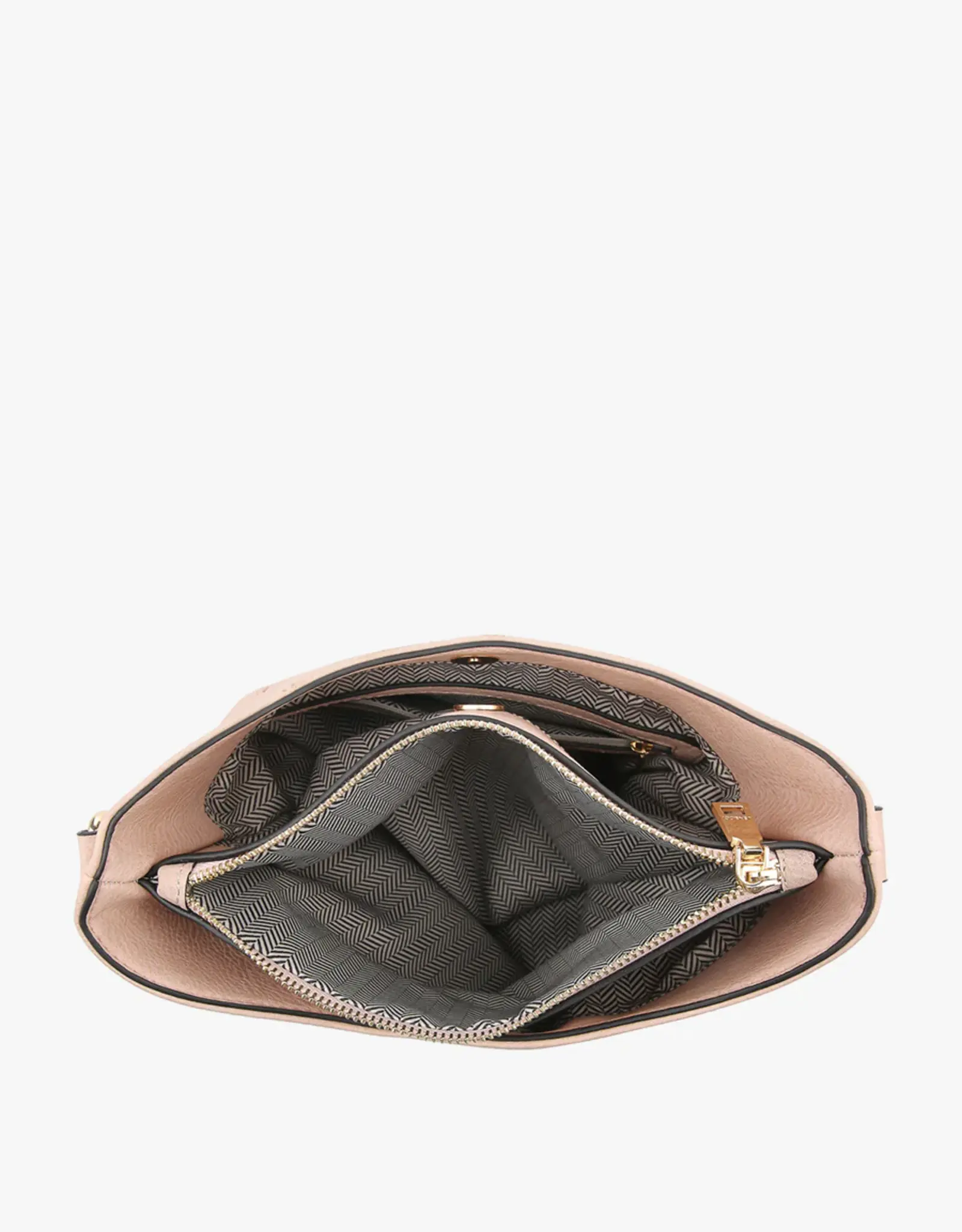 Jen & Co. Emma 3 Compartment Crossbody-Caramel