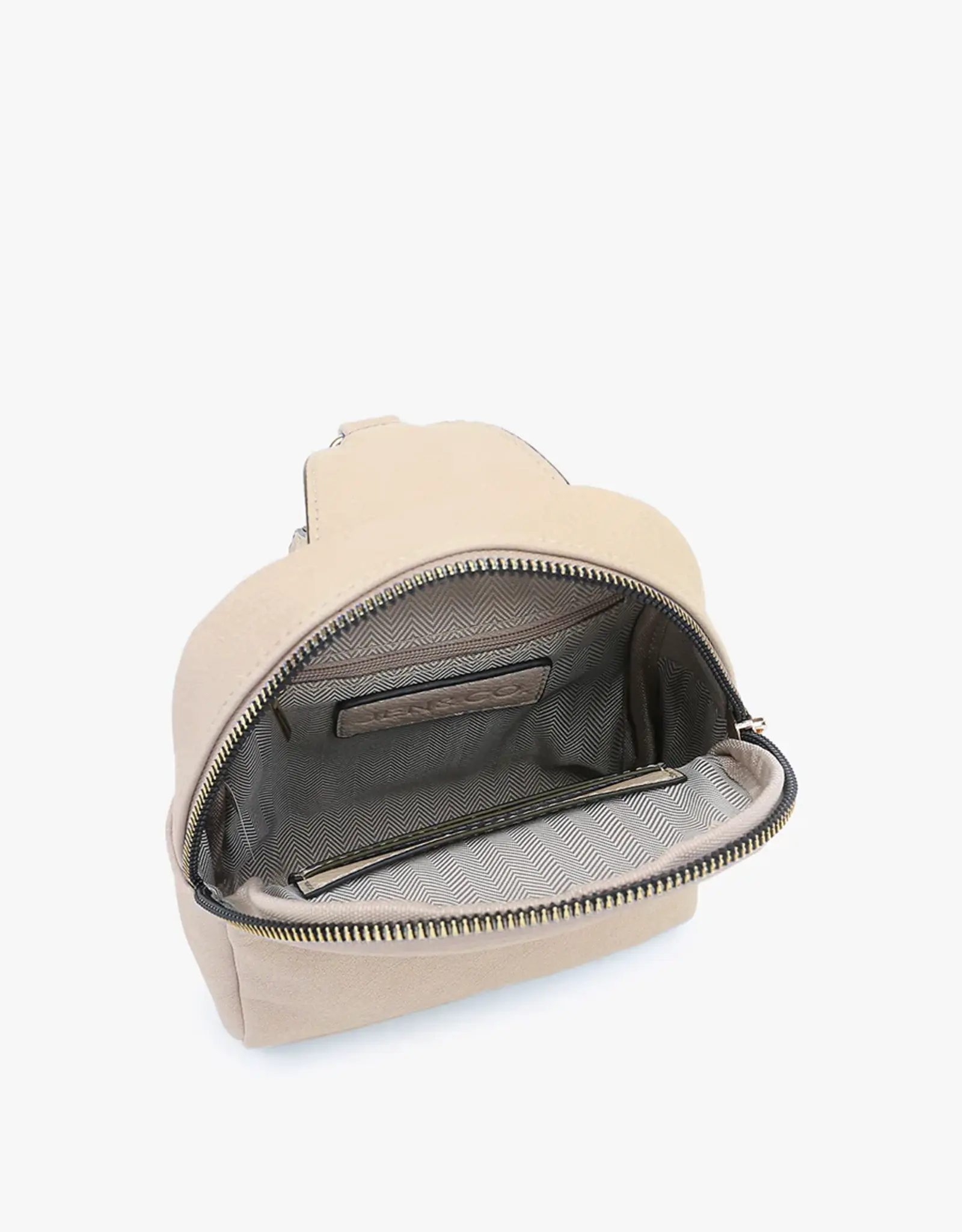 Jen & Co. Ellen Sling Bag, Natural/Brown