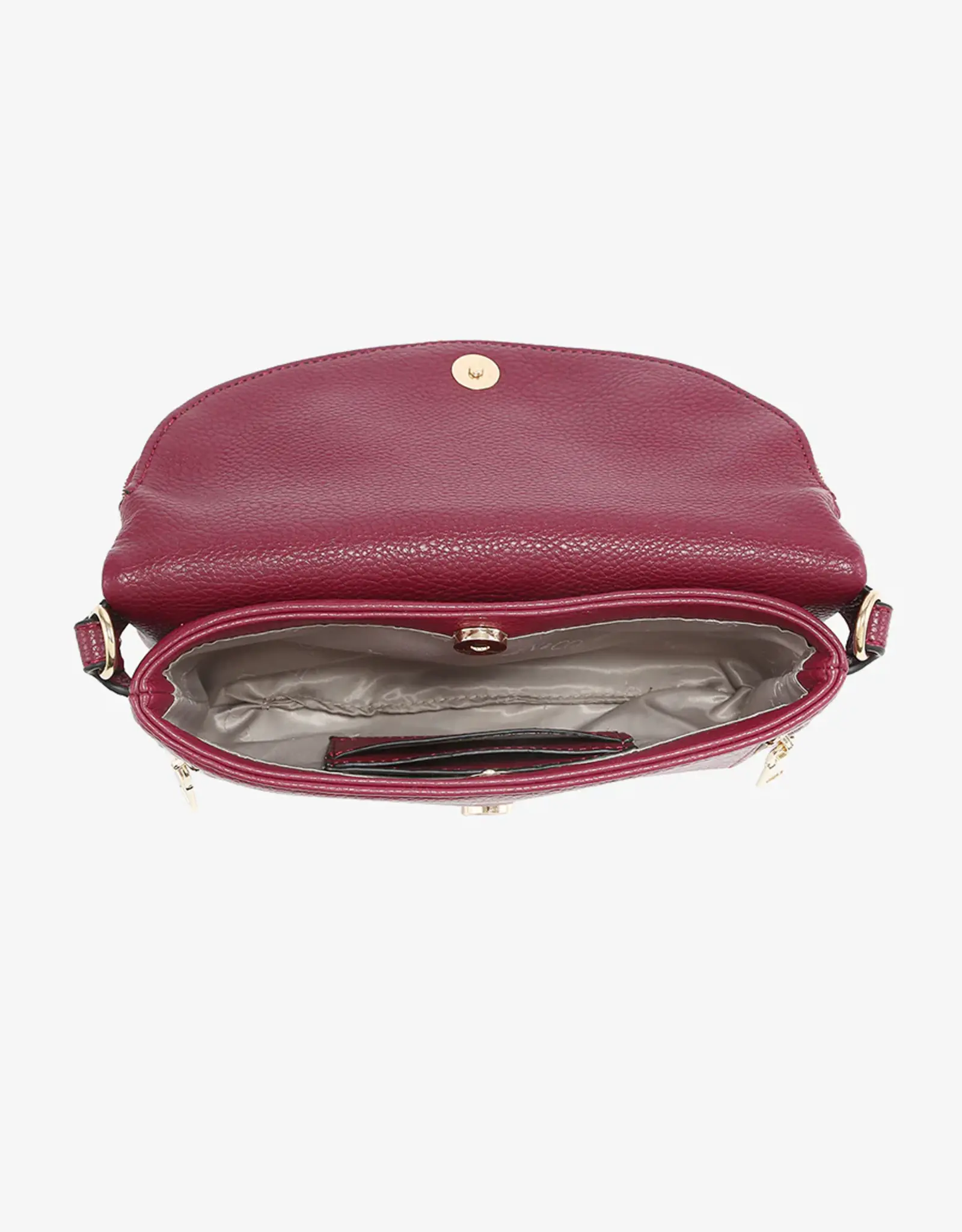 Jen & Co. Aubree Flapover Crossbody, Ash Brown