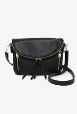 Jen & Co. Aubree Flapover Crossbody, Black