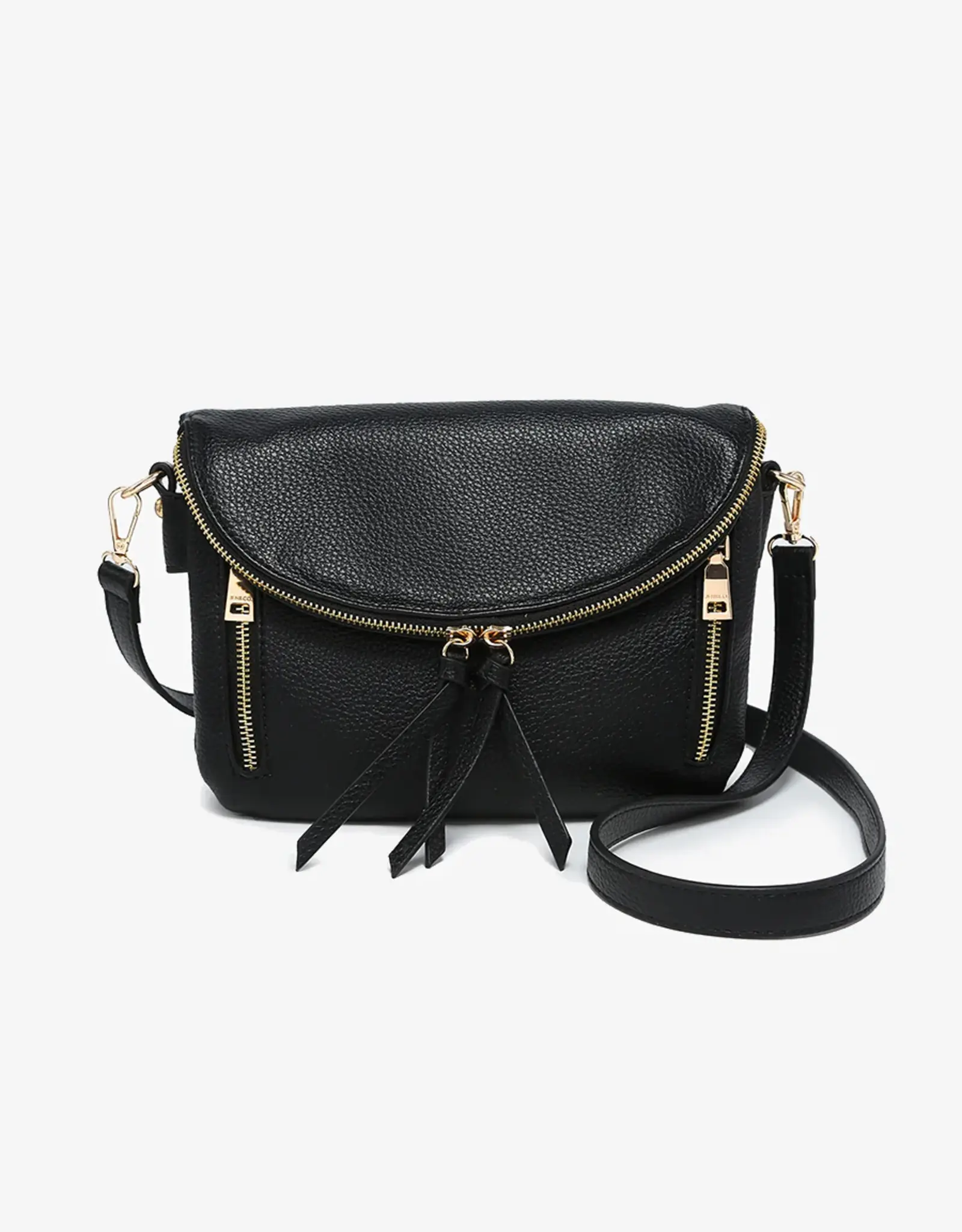 Jen & Co. Aubree Flapover Crossbody, Black