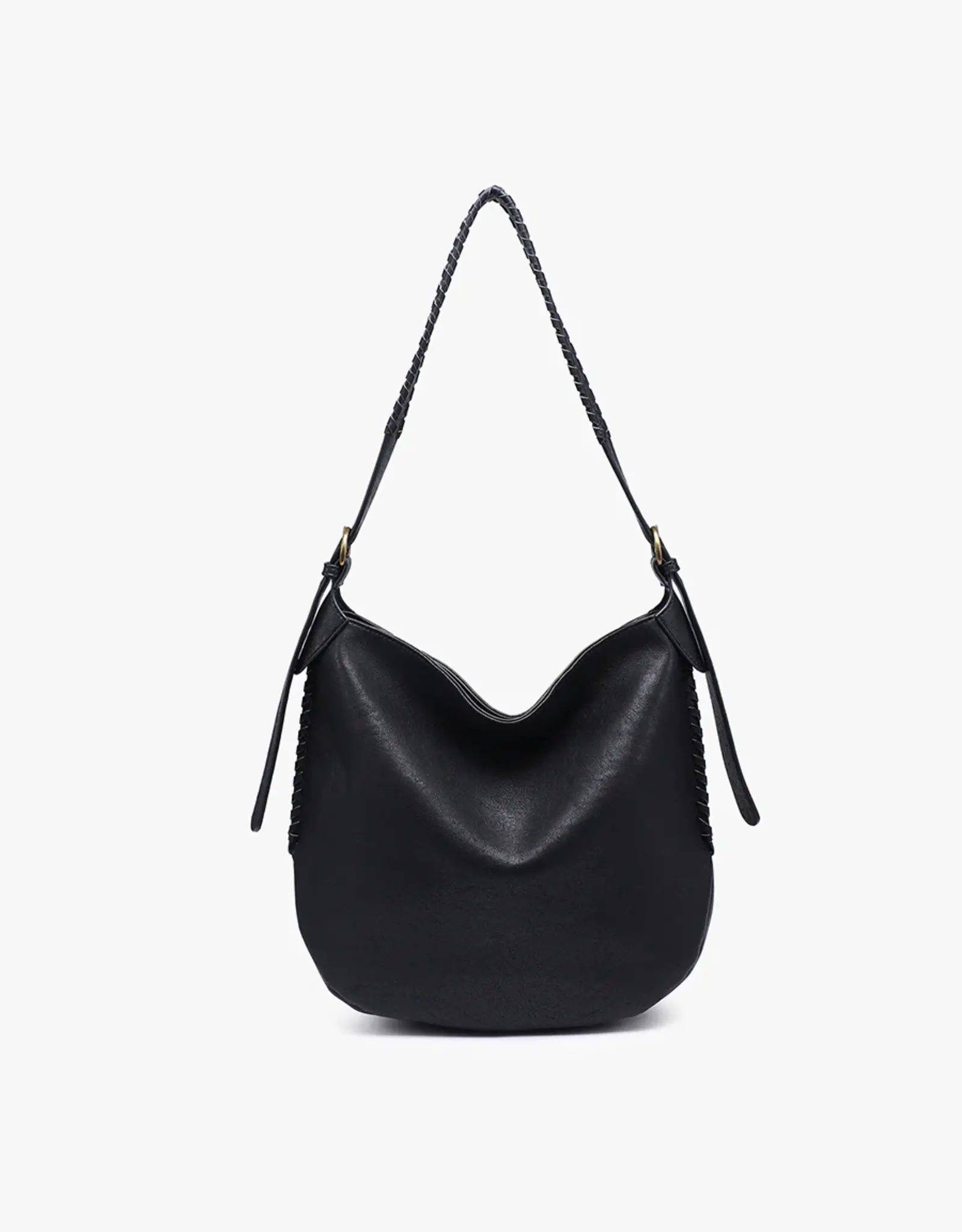 Jen & Co. Madelyn Whipstitch Hobo, Black