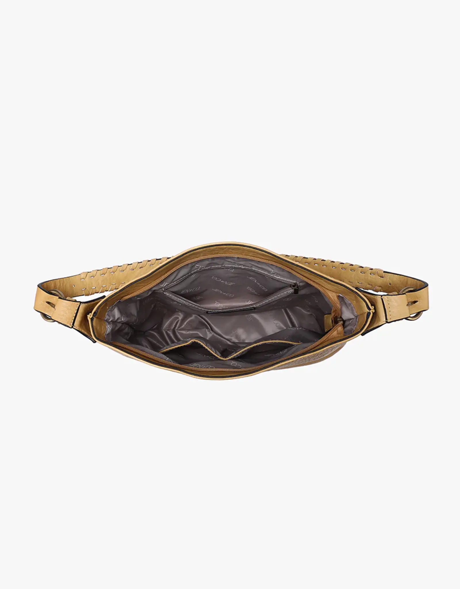 Jen & Co. Madelyn Whipstitch Hobo, Black