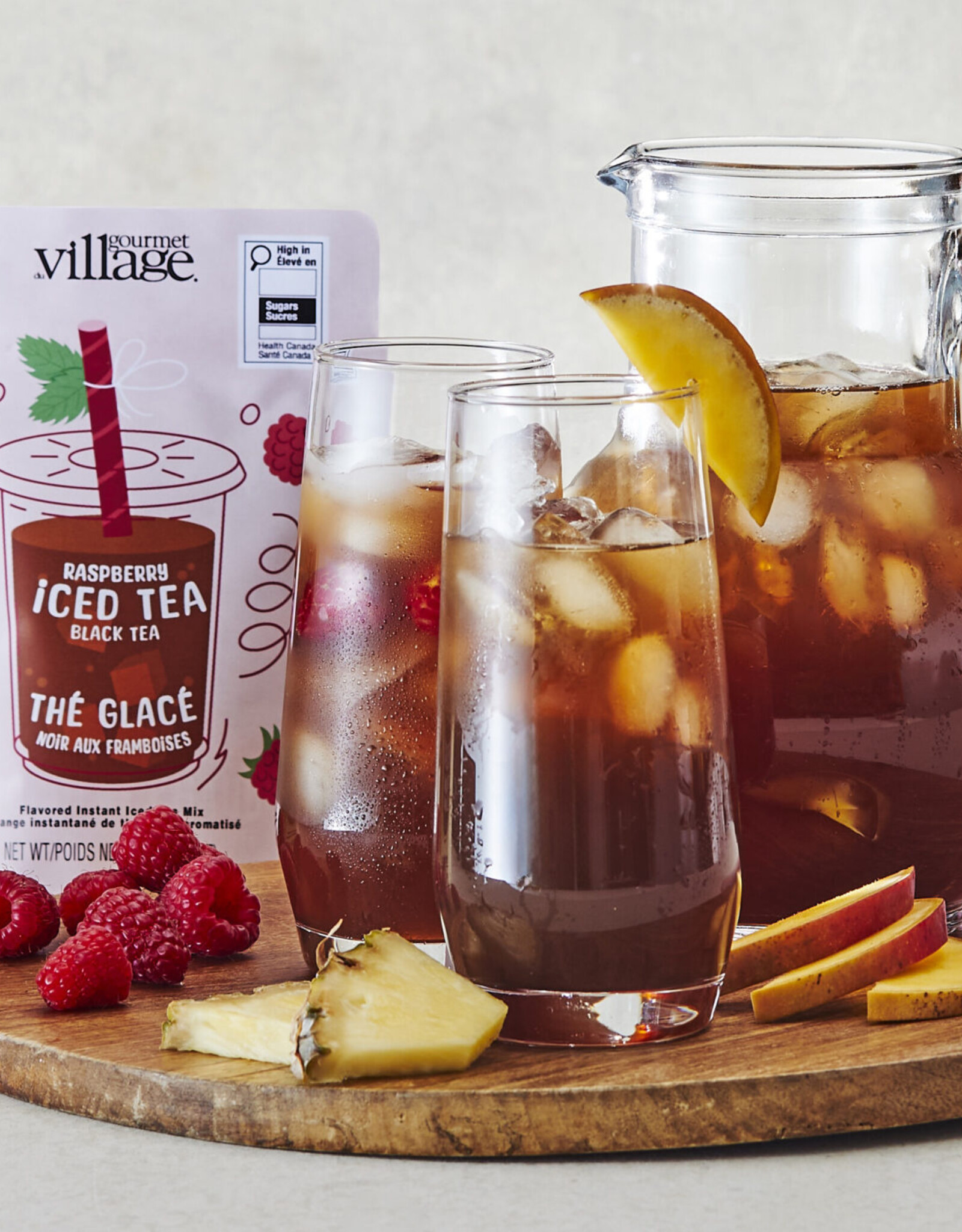 Gourmet Village Iced Tea Pouch, Raspberry