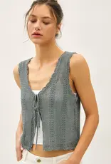 Breezy Crochet Knit Vest