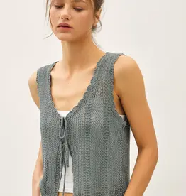 Breezy Crochet Knit Vest