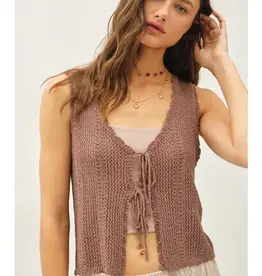 Breezy Crochet Knit Vest