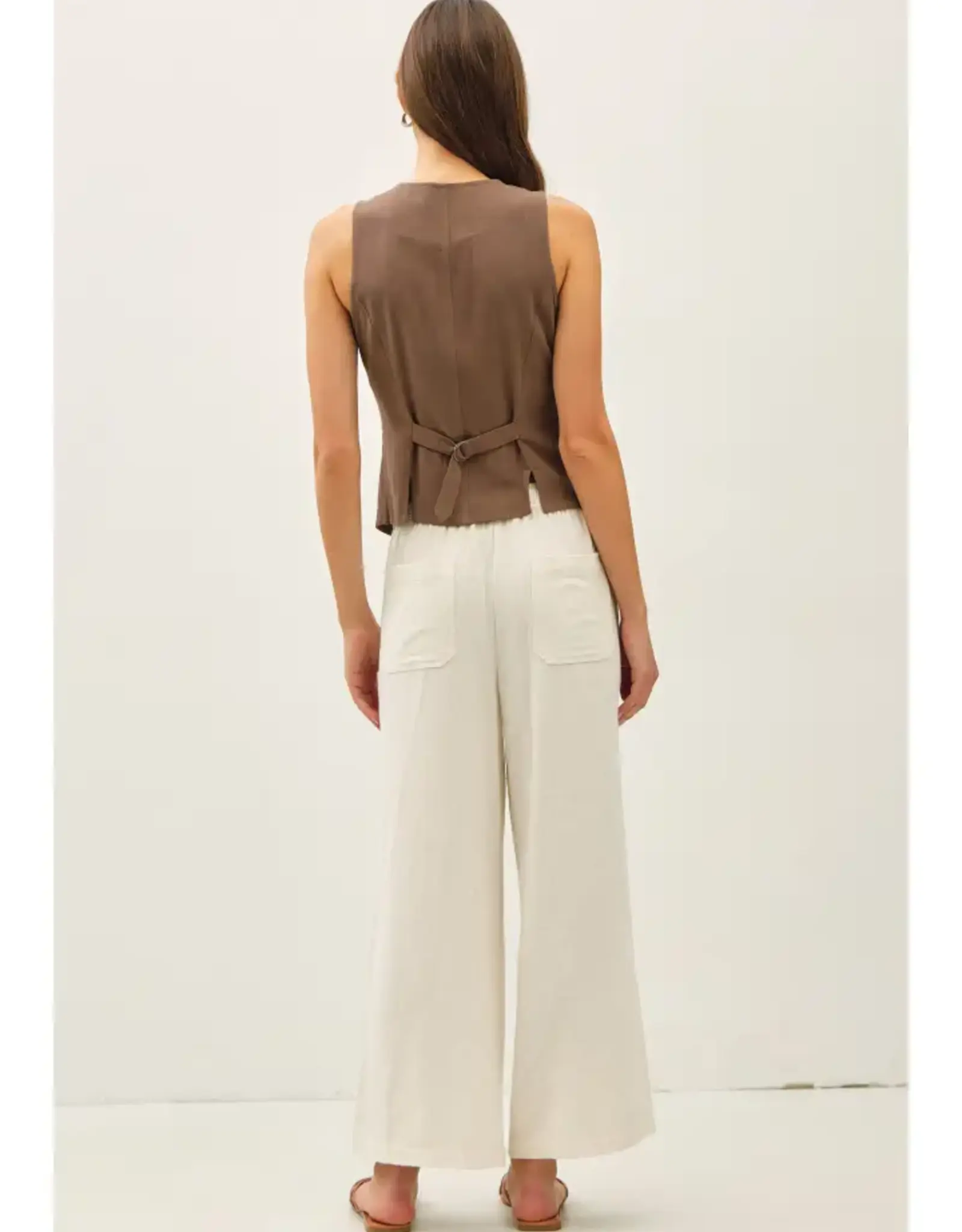 Linen Classic Cut Vest