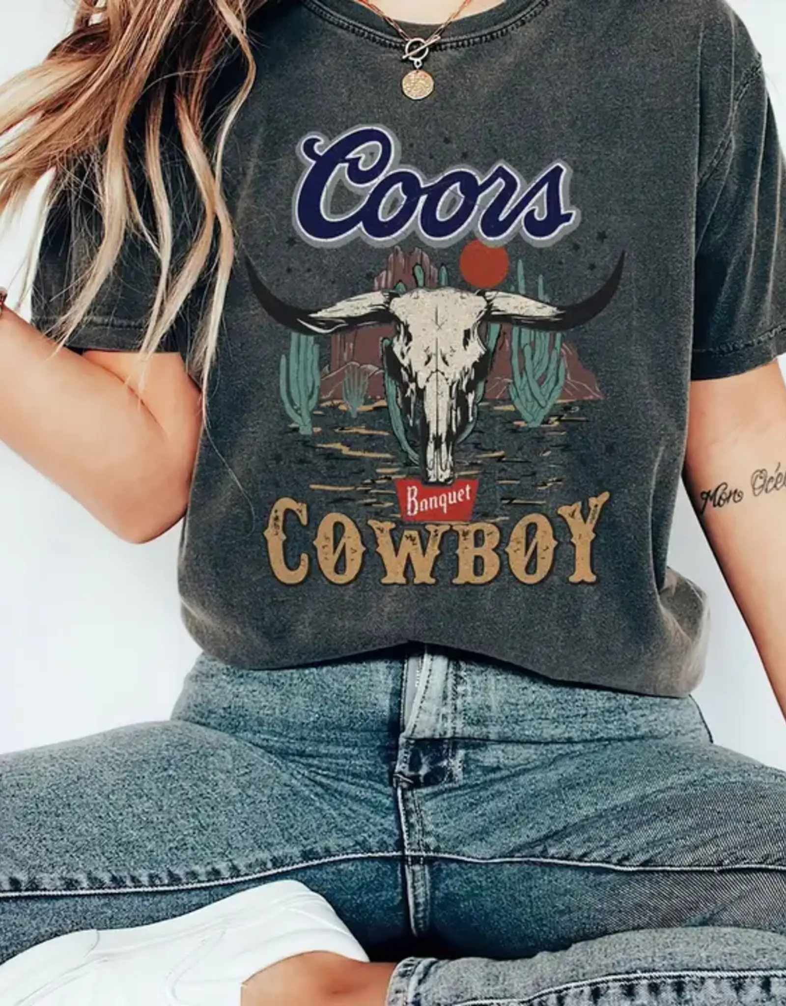 Strong N Free The Original Coors Cowboy Tee