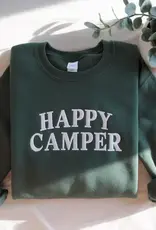 Strong N Free Embroidered Happy Camper Crewneck