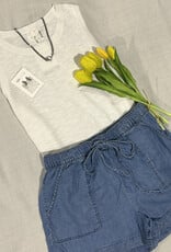 Denim Tencel Short