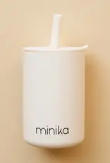 Minika Straw Cup w/Lid, Shell