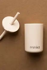 Minika Straw Cup w/Lid, Shell
