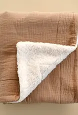 Minika Sherpa Blanket, Caramel