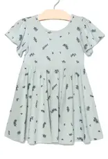City Mouse Studio Twirl Dress, Eucalyptus