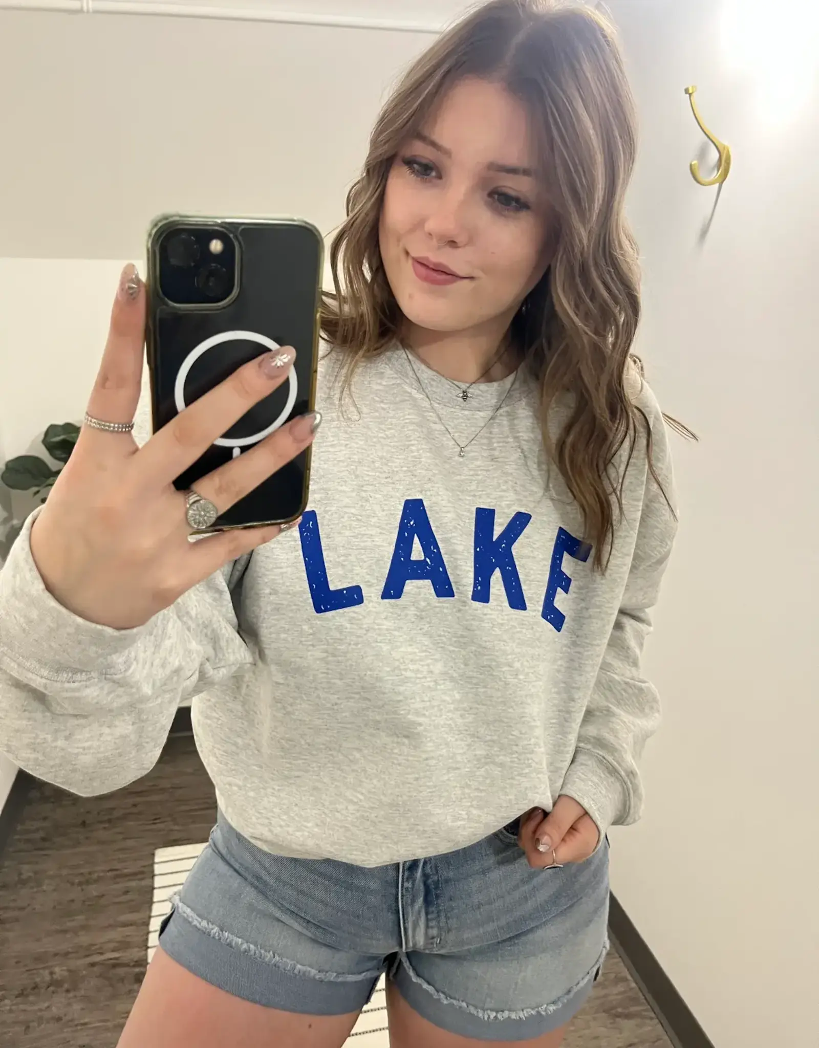 Blonde Ambition Lake Classic Crew Neck Sweater