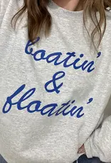 Blonde Ambition Boatin' & Floatin' Cozy Crewneck, Ash