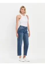 Vervet High Rise Barrel Jean Medium Dark Wash
