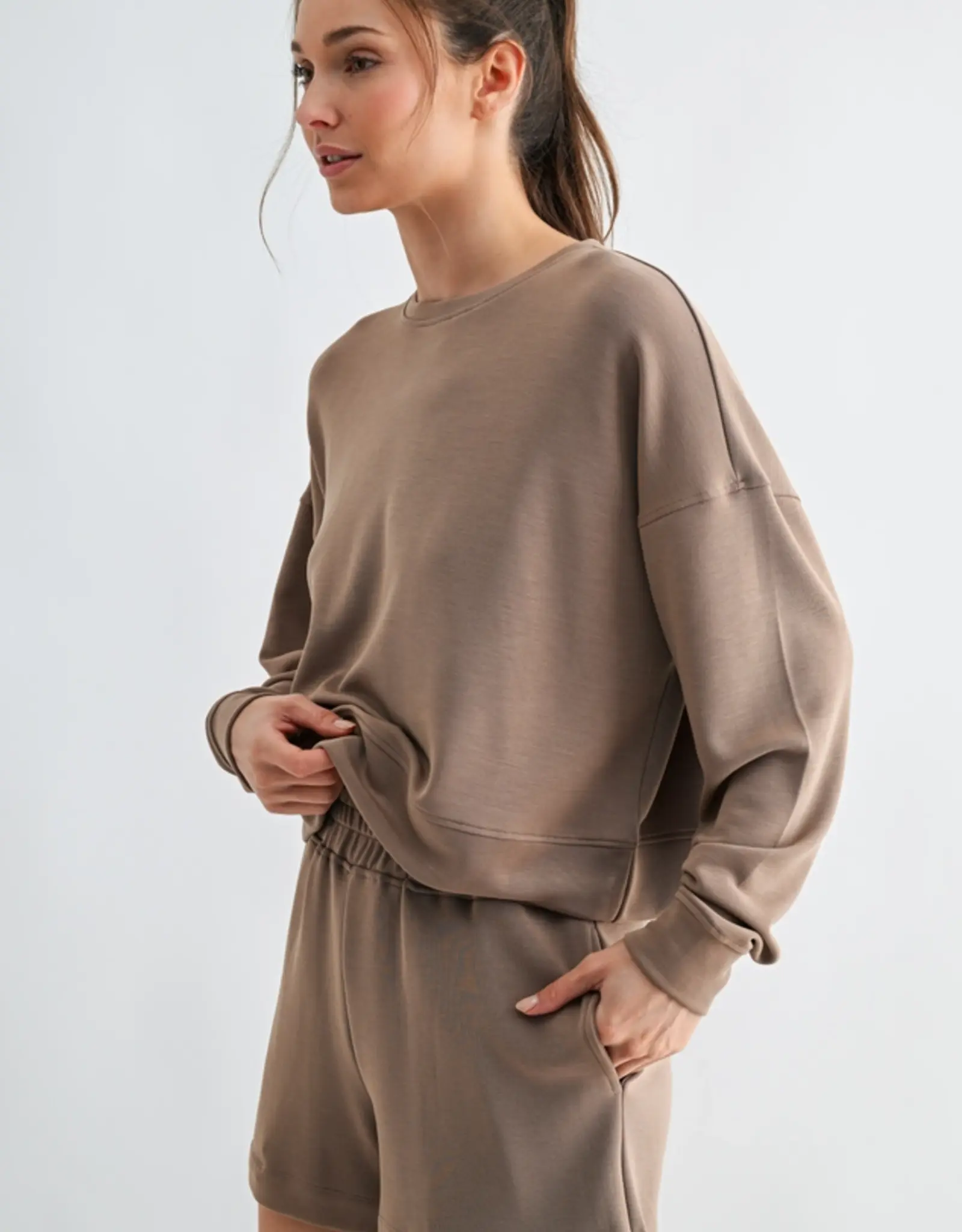 Mono B Laguna Drop Shoulder Sweatshirt