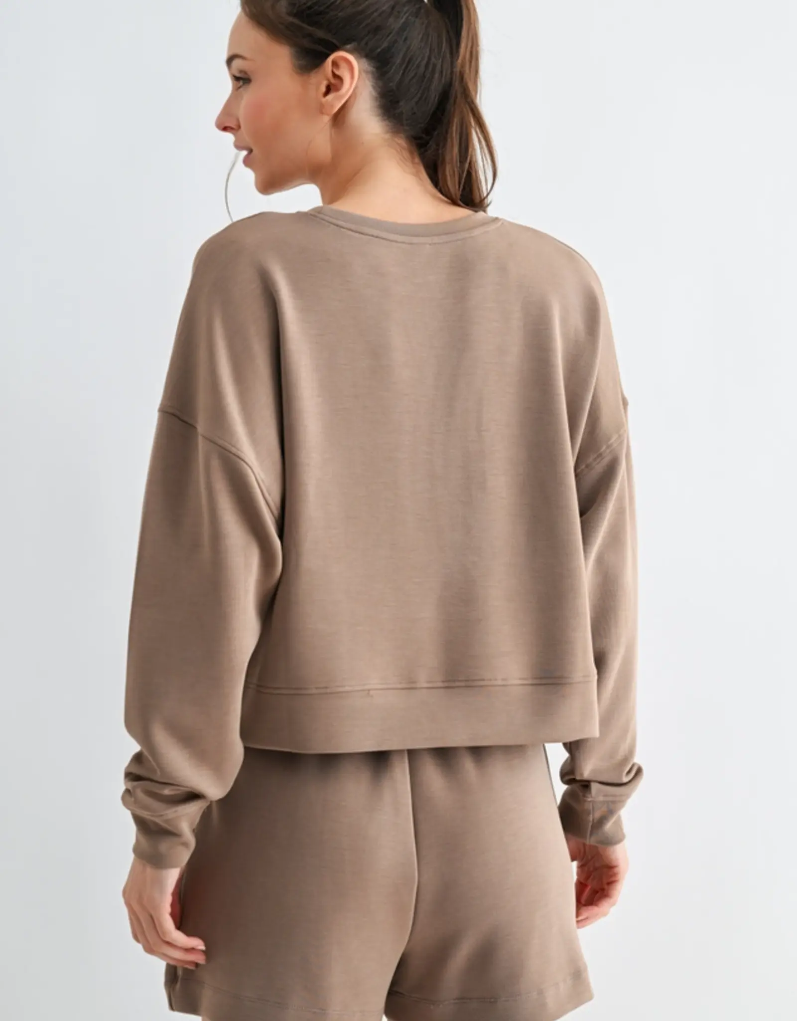 Mono B Laguna Drop Shoulder Sweatshirt