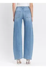 Vervet Super High Rise Wide Barrel Jeans Dark Wash