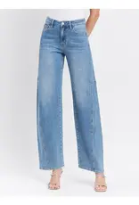 Vervet Super High Rise Wide Barrel Jeans Dark Wash