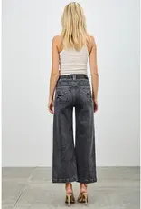 Saige Denim High Rise Wide Cropped Jeans
