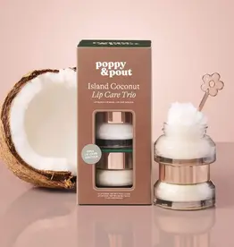 Poppy & Pout Lip Care Trio, Island Coconut