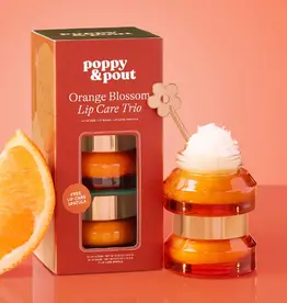 Poppy & Pout Lip Care Trio, Orange Blossom