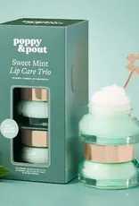 Poppy & Pout Lip Care Trio, Sweet Mint