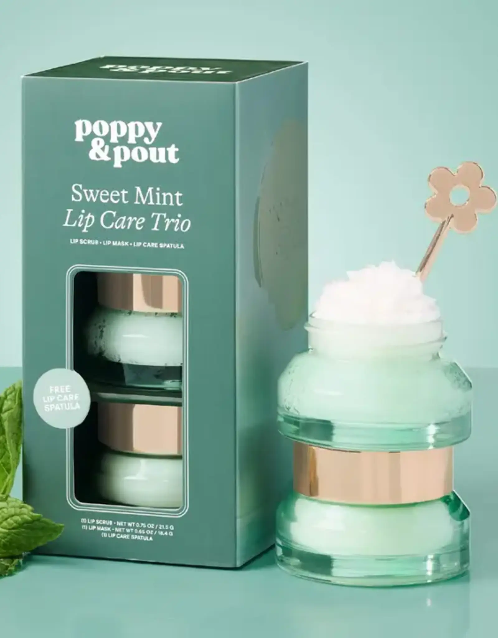 Poppy & Pout Lip Care Trio, Sweet Mint