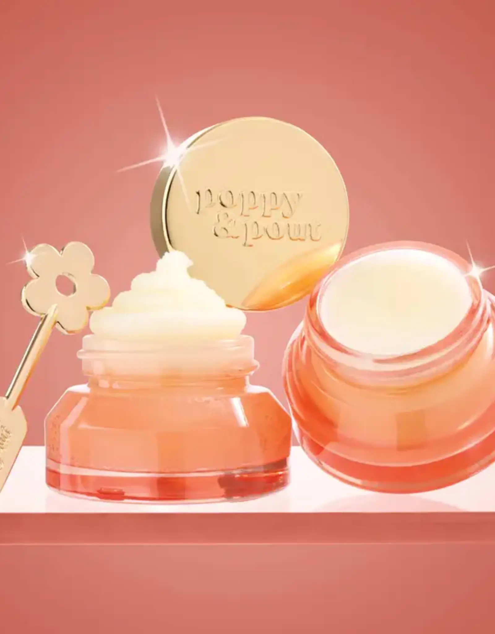 Poppy & Pout Lip Care Trio, Pomegranate Peach