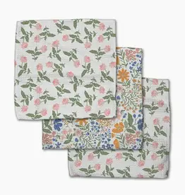 Geometry Dishcloth Set-Wildflower Vine Blush