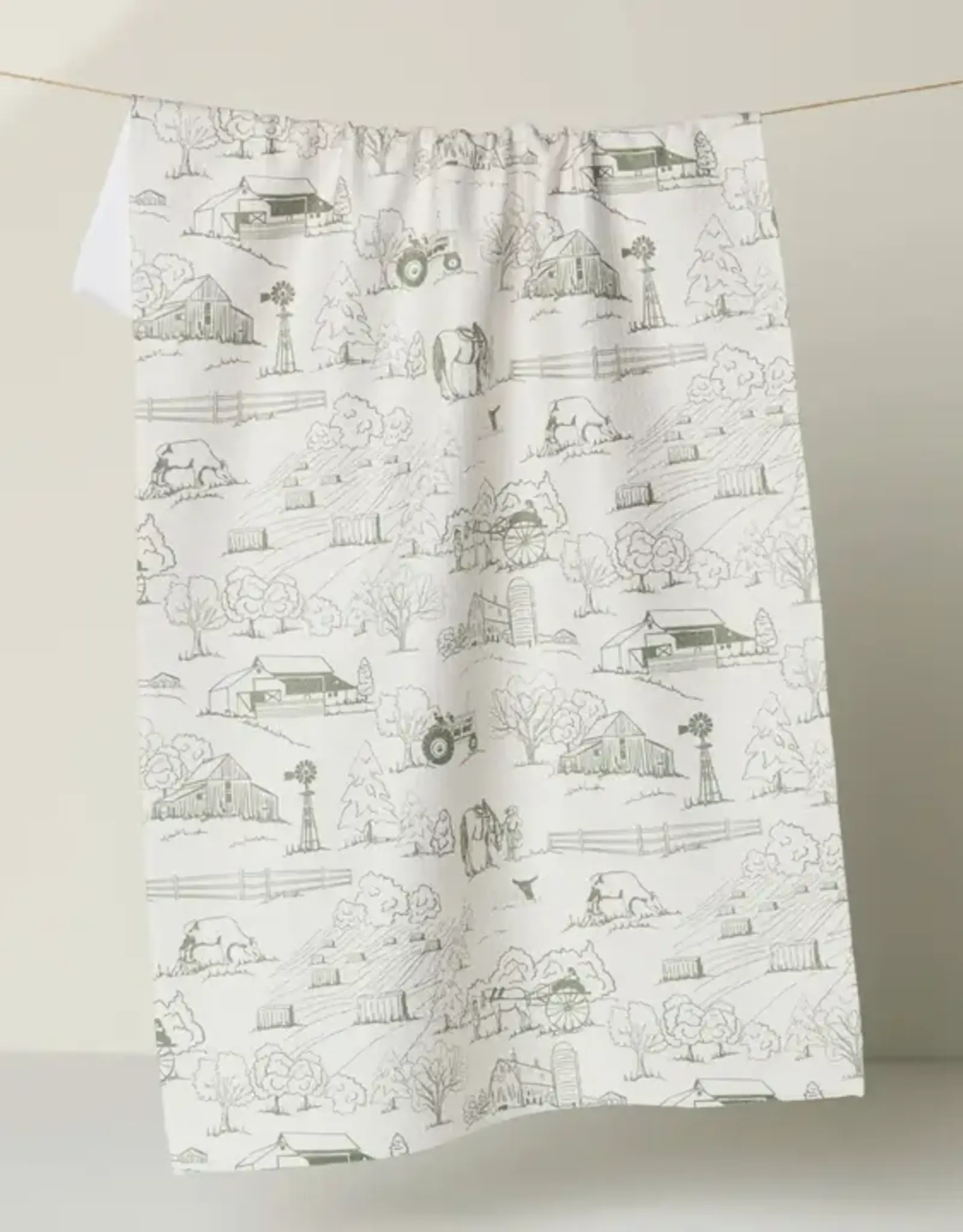 Geometry Tea Towel- Farmyard