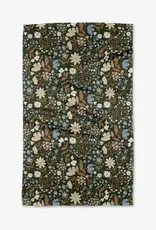 Geometry Tea Towel- Cottage Meadow Sepia