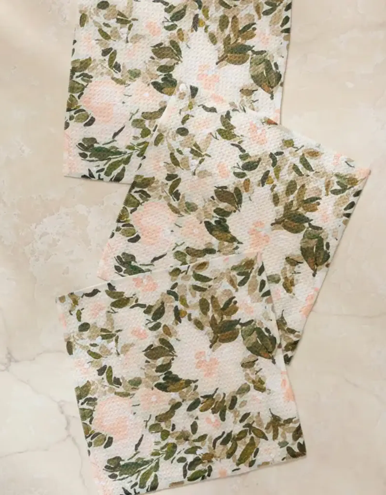 Geometry Dishcloth Set-Painted Blossoms